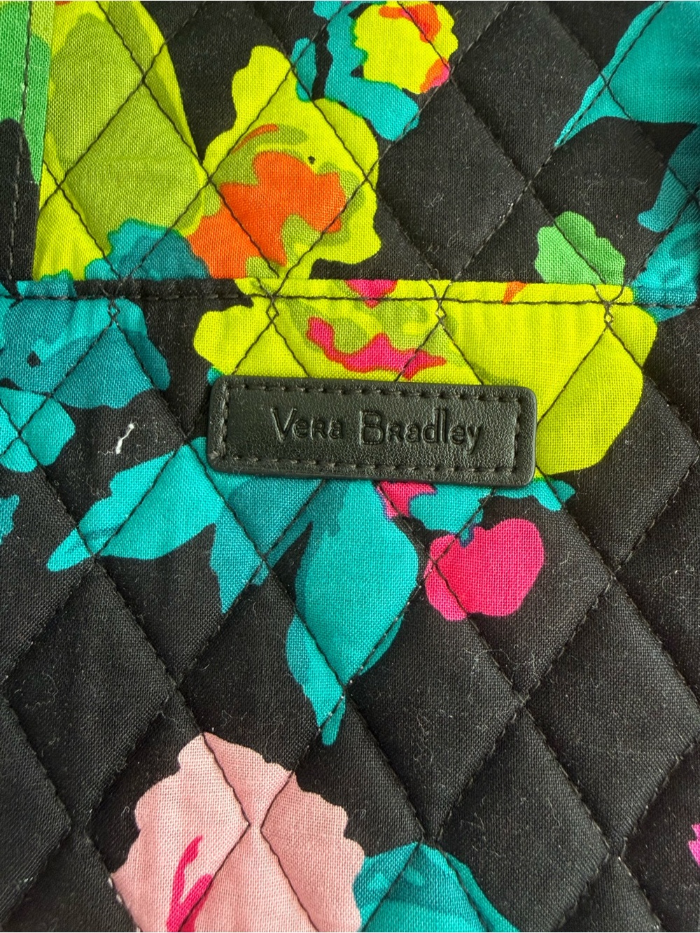 💜Vera Bradley Hilo Meadow Hanging Organizer Vibrant Floral Quilted Cosmetic NEW - Picture 6 of 6